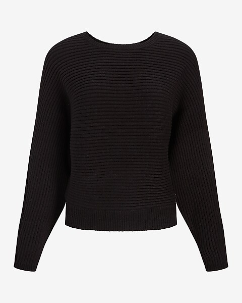 Ribbed Dolman Sleeve Sweater | Express