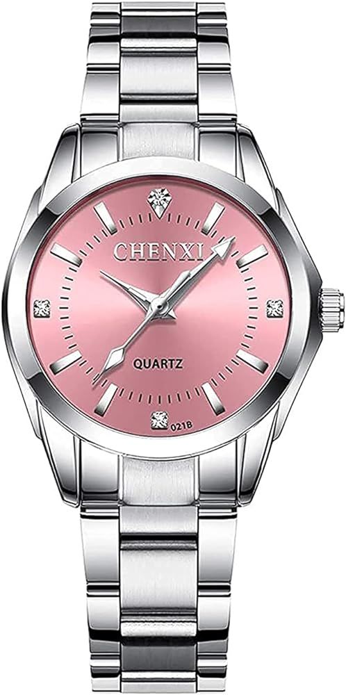 Watches for Women Analog Quartz Silver Stainless Steel Watches Luminous Waterproof Ladies Dress W... | Amazon (US)