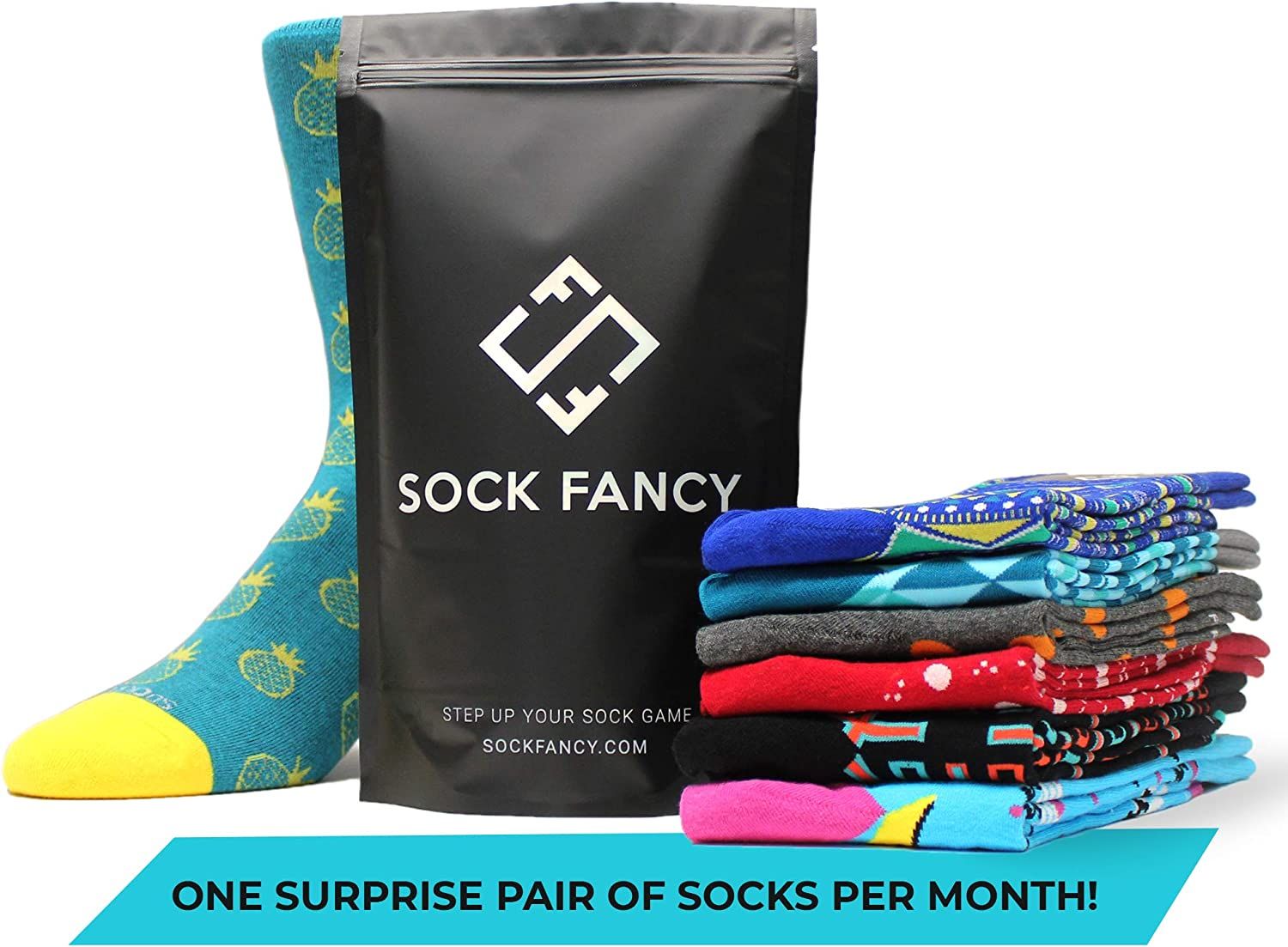 Sock Fancy - Surprise Pair of Socks Subscription: Crew Socks | Amazon (US)