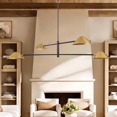 Willa Arlo Interiors Clearmont 4 - Light Dimmable Modern Linear Chandelier | Wayfair | Wayfair North America