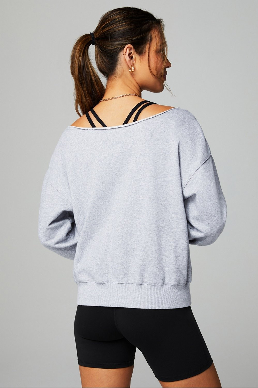 Year Round Terry Off Shoulder Sweatshirt | Fabletics