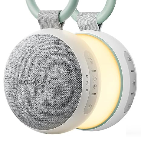 Momcozy Portable Sound Machine with Night Light, White Noise Sound Machine for Baby, 20 Soothing ... | Amazon (US)