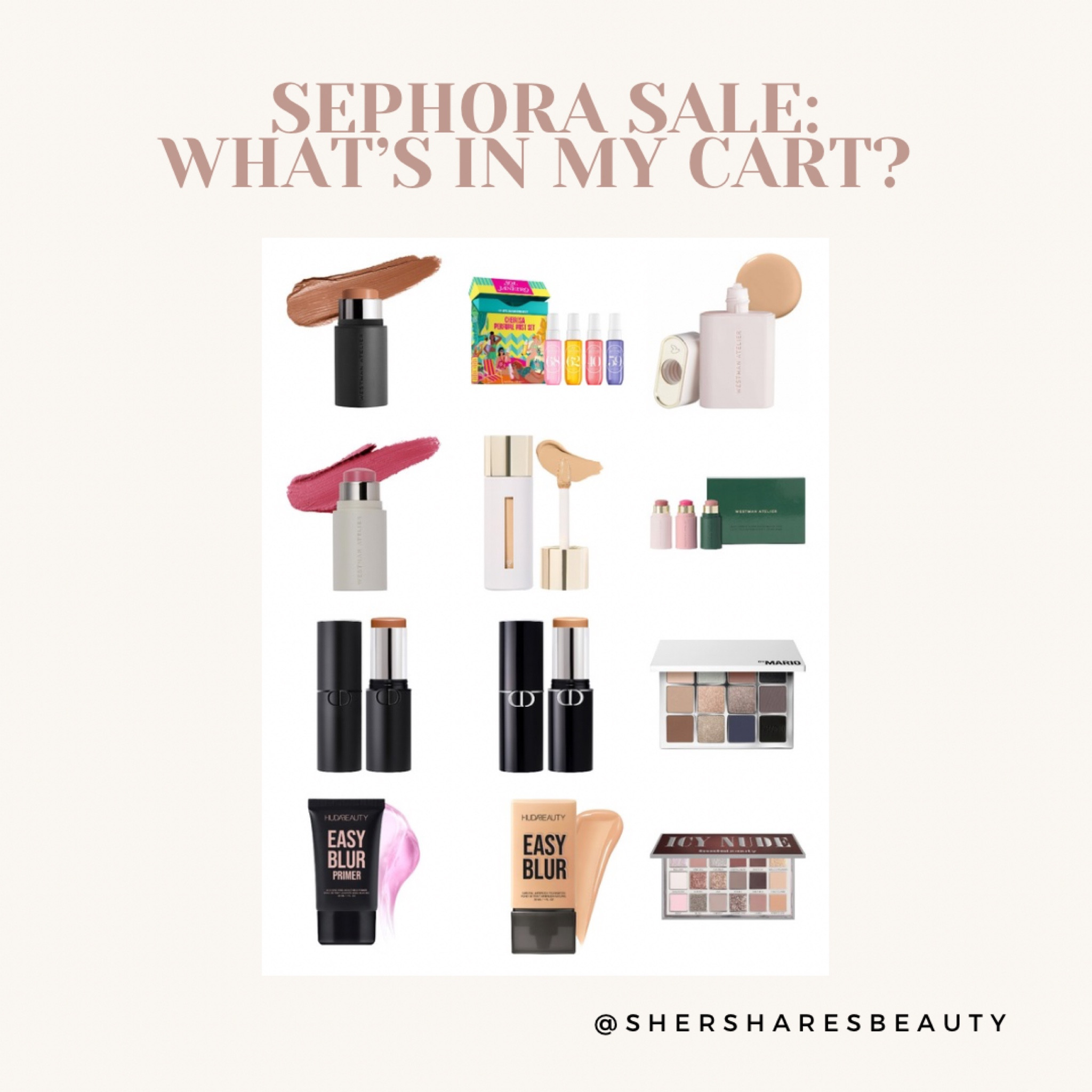 What’s in my cart for the Sephora sale? The new huda beauty icy nudes palette, some Dior foundation, Westman atelier contour and blush sticks, Patrick Ta duo eyeshadows and more! 

#LTKbeauty #LTKsalealert #LTKover40