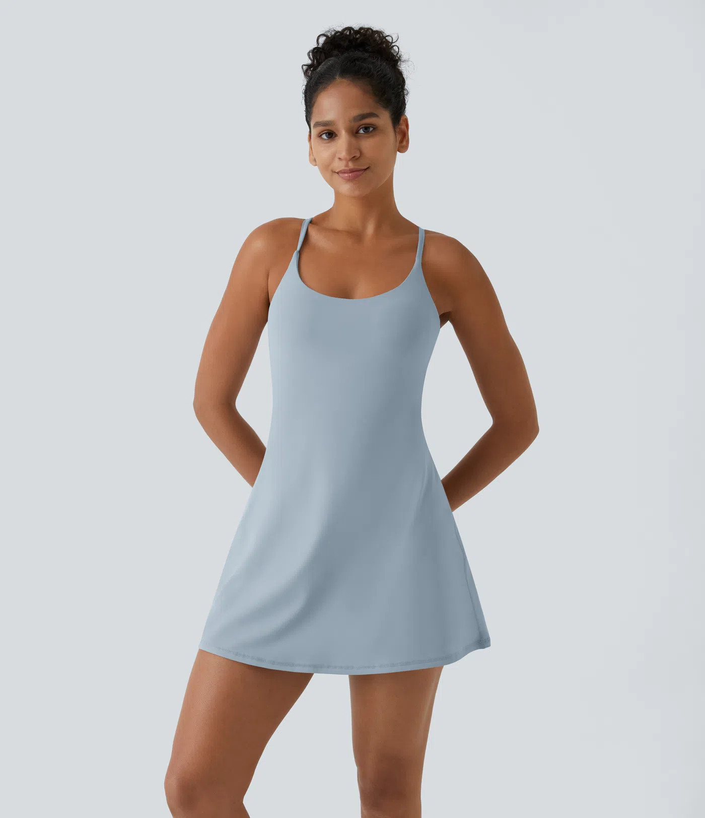 Women’s SoftlyZero™ Plush Backless Active Dress-Easy Peezy Edition - Halara | HALARA