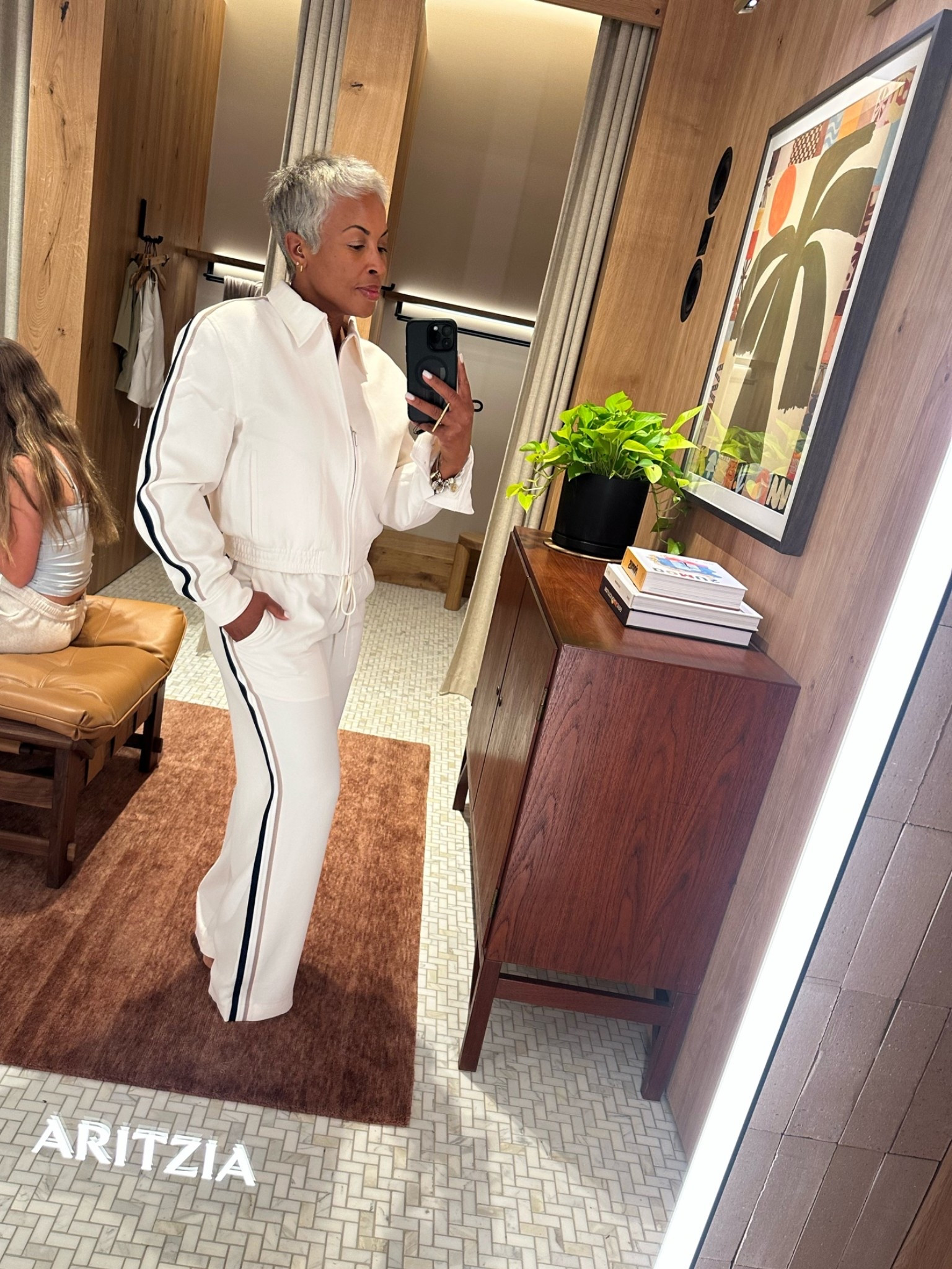 Aritzia's jacket + pants combo gives that effortless “put together” look without even trying 🤍 Perfect for errands, airport days, brunch or just lookin’ cute while staying comfy✨

ftts| jacket & pants | medium

Disclaimer: Items sell out fast, but I linked similar cute pieces🫶🏽

#CuteAndComfy #CuteTravelLook #TrackSuitSet #xoJalonda #MidlifeFashion

#LTKootd #LTKOver40 #LTKTravel