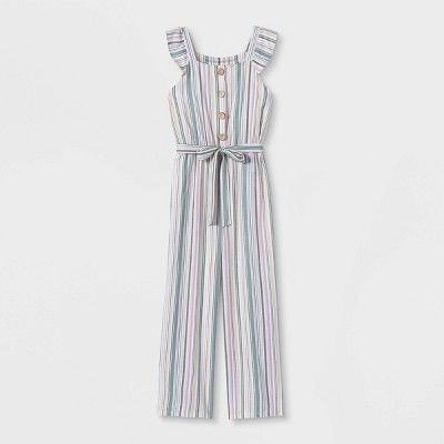 Girls' Button-Front Jumpsuit - art class™ | Target