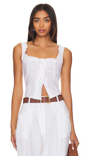 Cottage Top in White | Revolve Clothing (Global)