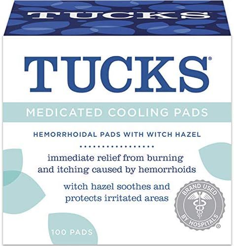 Tucks Md Cool Hemorrhoid Pad, No Color, 100 Count | Amazon (US)