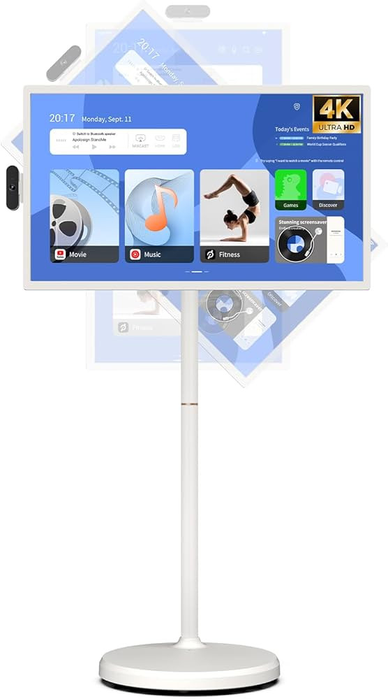 ApoloSign 32 inch UHD 4K Smart Portable TV Gen2, 16G +256G Storage, Android 14 OS, 15000mAh, Roll... | Amazon (US)