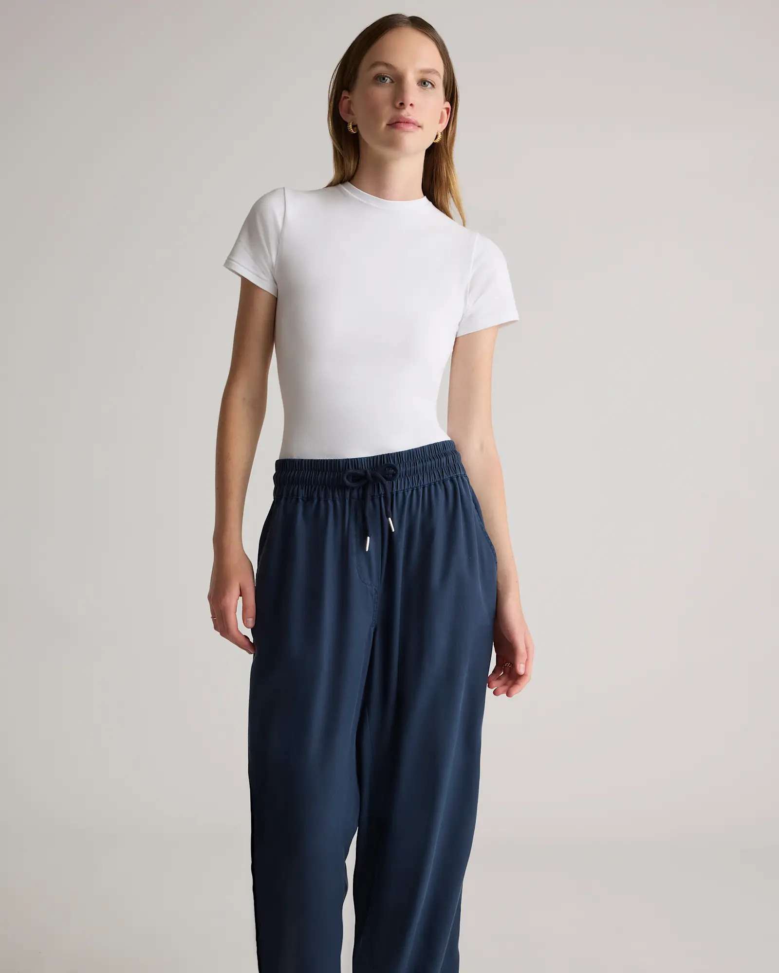 Stretch Cotton Jersey Fitted T-Shirt | Quince