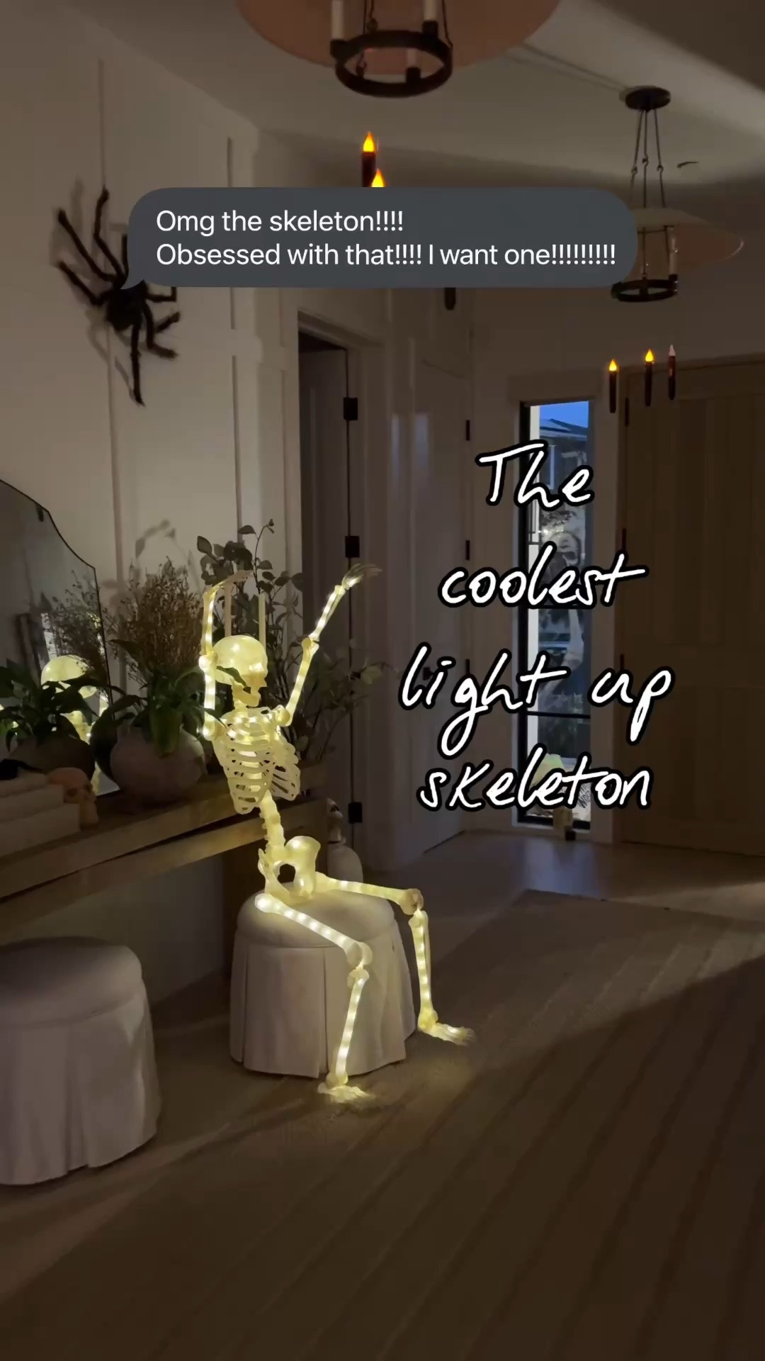 This light up skeleton is so fun! It really is the coolest Halloween decor. Not only does it have six different LED light settings but the quality is really incredible especially for just $29. You can so easily adjust the arms and legs and they glide instead of click like some skeletons. If you own other versions, you know what I mean. This one is top-notch! And you can’t beat the price! ￼

#LTKHome #LTKSeasonal