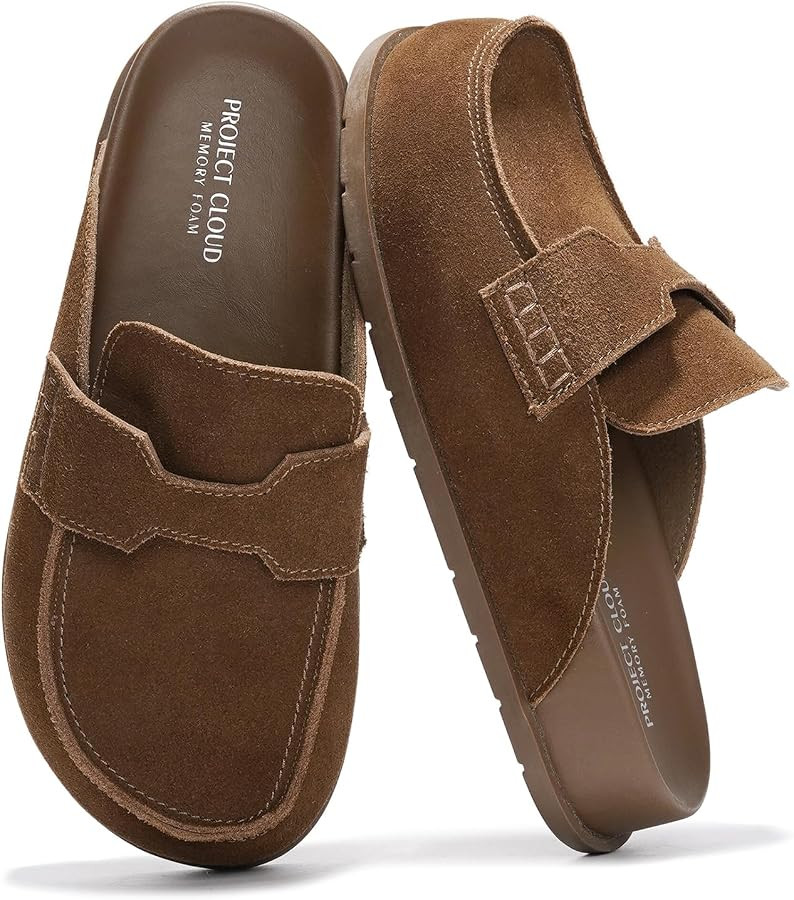 Project Cloud 100% Genuine Leather Slip On Womens Clogs 2026 (Foamy) | Amazon (US)