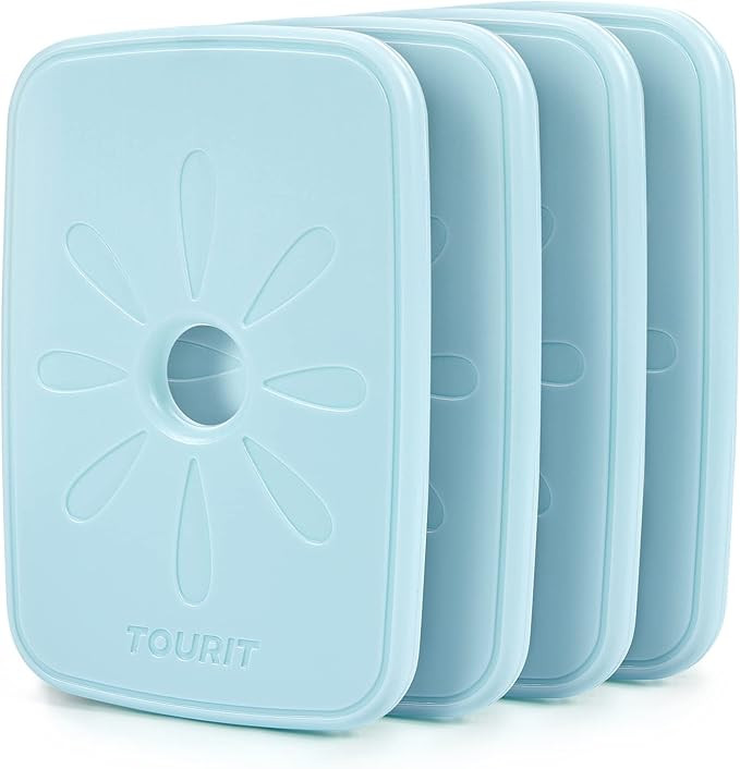 TOURIT Ice Packs for Lunch Boxes/Bags and Coolers, Lunch Box Cooler Ice Packs Reusable, Slim and ... | Amazon (US)