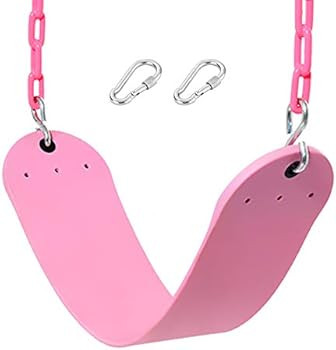 2 Pack Pink Swings Seats Heavy Duty 66 Inches Chain Plastic Coated - Playground Swing Set Accesso... | Amazon (US)