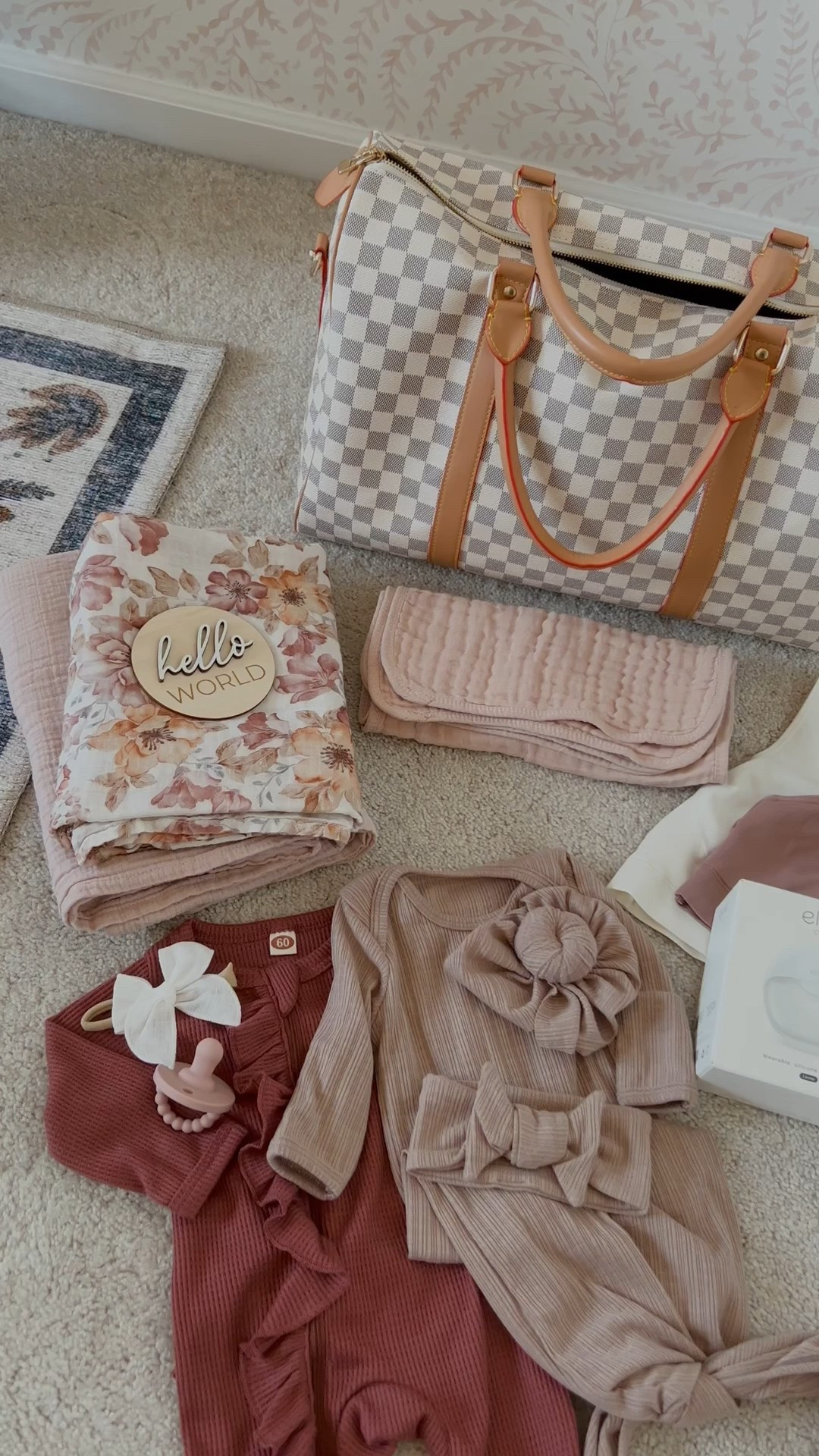 Items I packed in my hospital bag with Isla. Swaddles & sign for newborn picture in hospital  

Baby girl. Dusty pink. Baby essentials. New mom. Flower swaddle. Newborn hospital photos. 

#LTKmomlife #LTKBump #LTKBaby