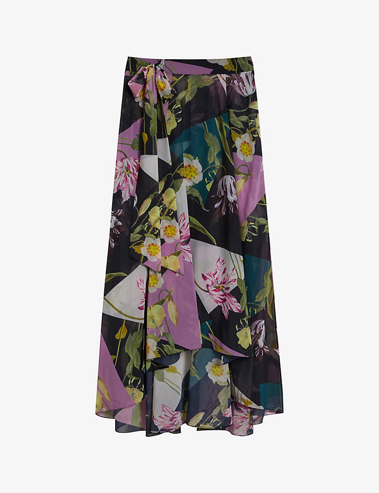 Leighen floral-print woven maxi skirt | Selfridges