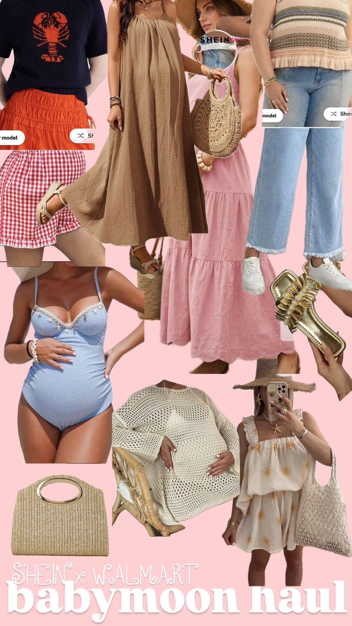 mini babymoon haul//
my hubby and I are heading to Maine in 2 weeks with our Luna girl 🐶💕 
wanted to get some comfy coastal chic looks that I could also wear the remainder of summer 

from SHEIN and Walmart 

#LTKBabymoon 
#LTKMommaToBe

#LTKmomlife #LTKPetite #LTKMidsize