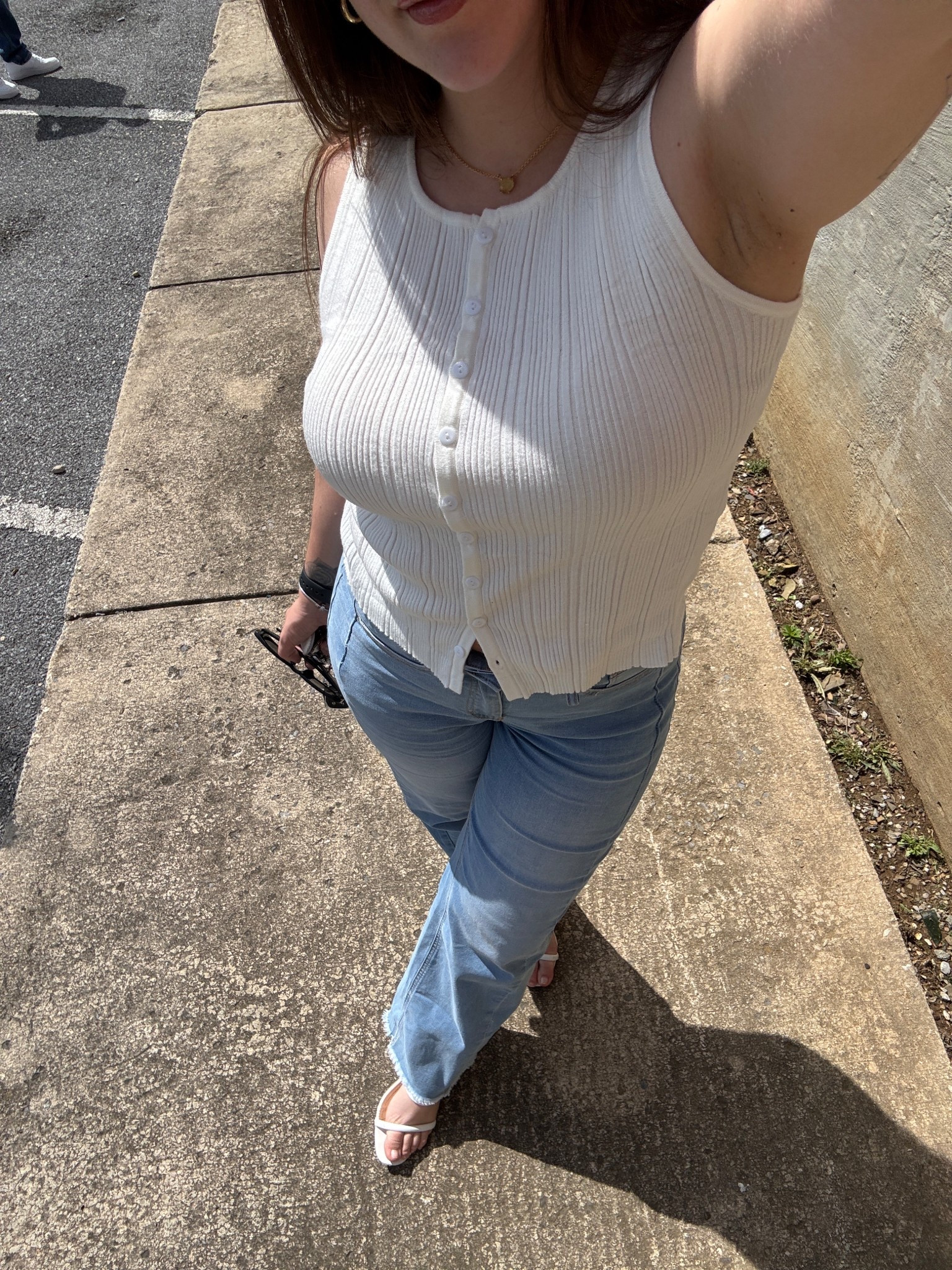Spring outfit idea 🌸

Shirt: Size medium 
Pants: Size 8 

#momoutfit #ootd #springfashion #casualoutfit #outfitinspo 

#LTKFindsUnder50 #LTKStyleTip #LTKMidsize