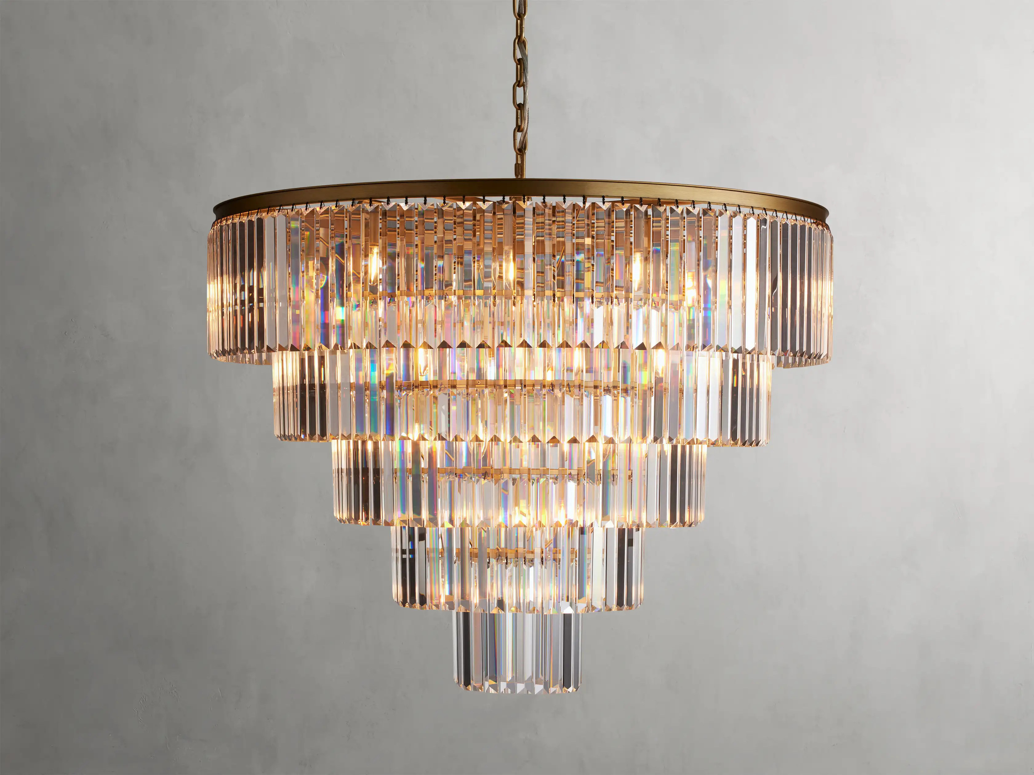 Leyland Tiered Round Chandelier | Arhaus