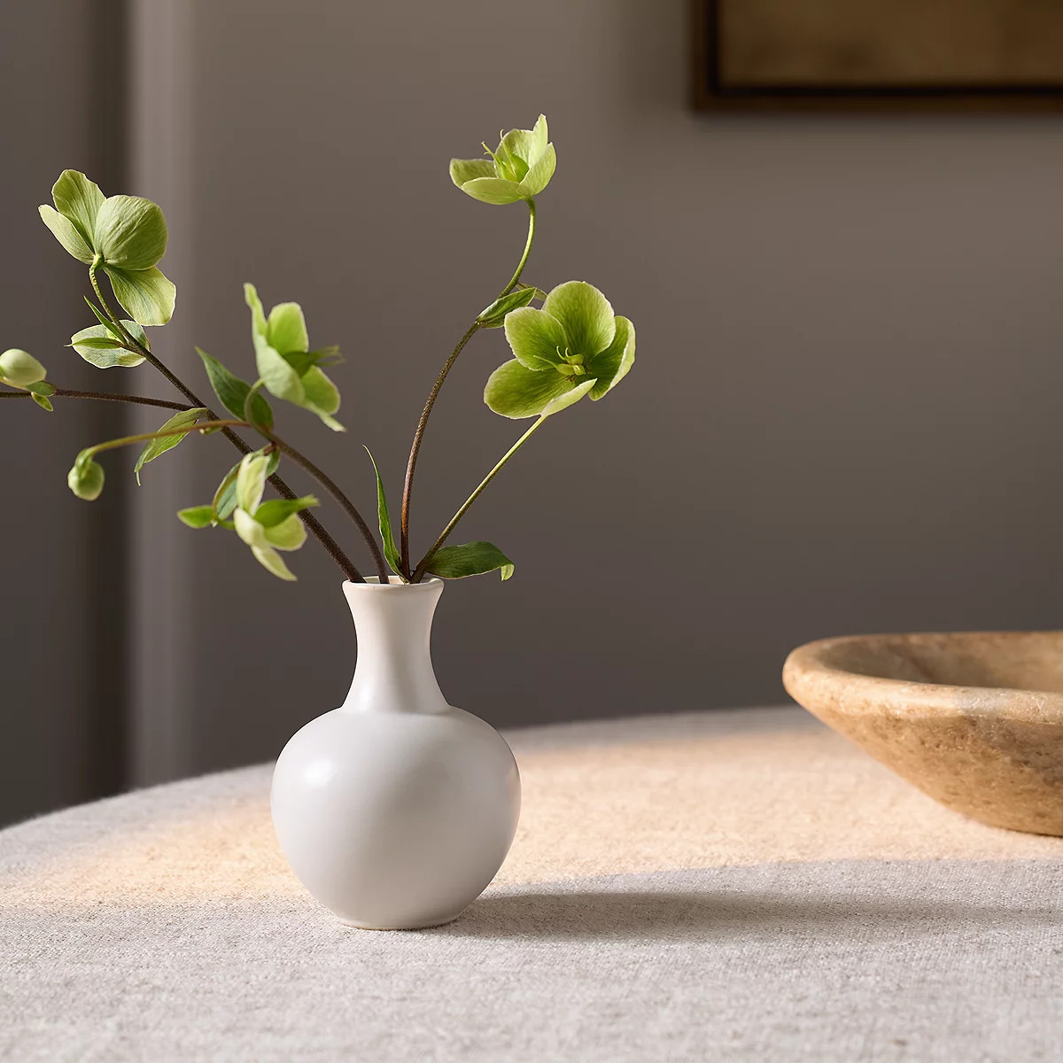 The White Company Auckley Bud Vase, Cream, Size: One Size | The White Company UK & ROW