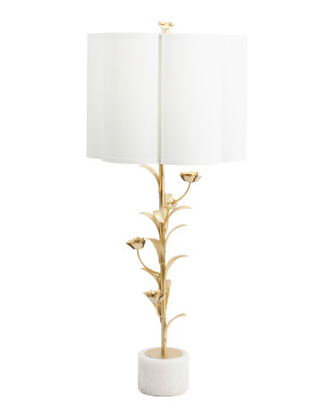 31in Metal Floral Shade Table Lamp | TJ Maxx