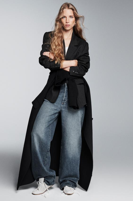 ZW COLLECTION MID-RISE BAGGY JEANS | Zara US