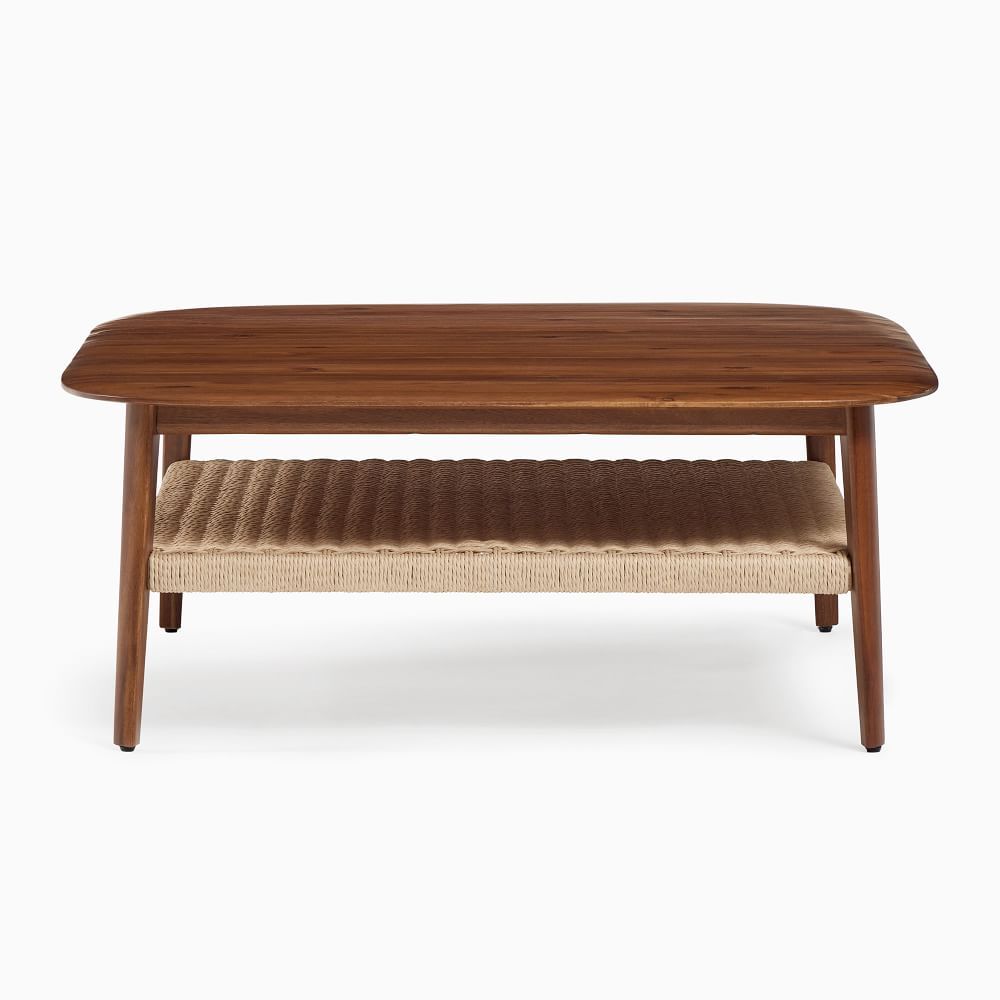 Chadwick Mid-Century 40&amp;quot; Square Coffee Table, Cool Walnut | West Elm (US)