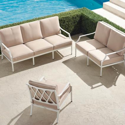 Grayson 3-pc. Sofa Set in White Finish | Frontgate