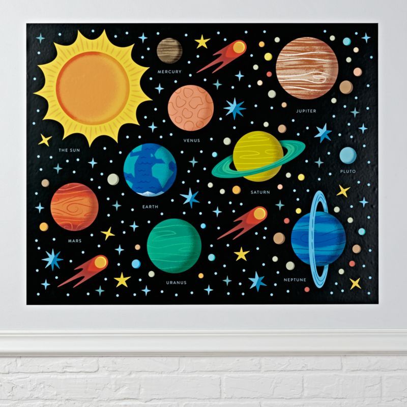 Planets Wall Decal + Reviews | Crate and Barrel | Crate & Barrel