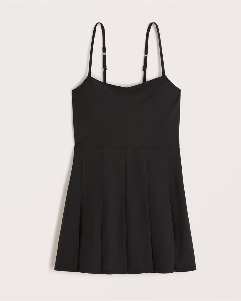 Abercrombie & Fitch Women's Pleated Traveler Mini Dress in Black - Size S TLL | Abercrombie & Fitch (US)