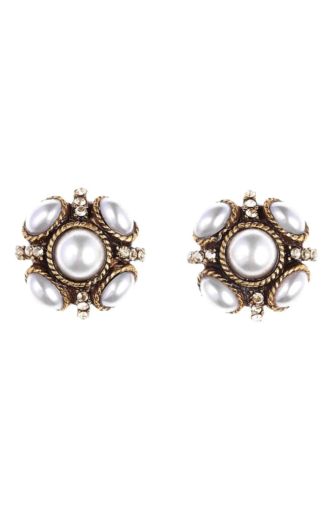 Oscar de la Renta 'Classic Button' Stud Earrings | Nordstrom