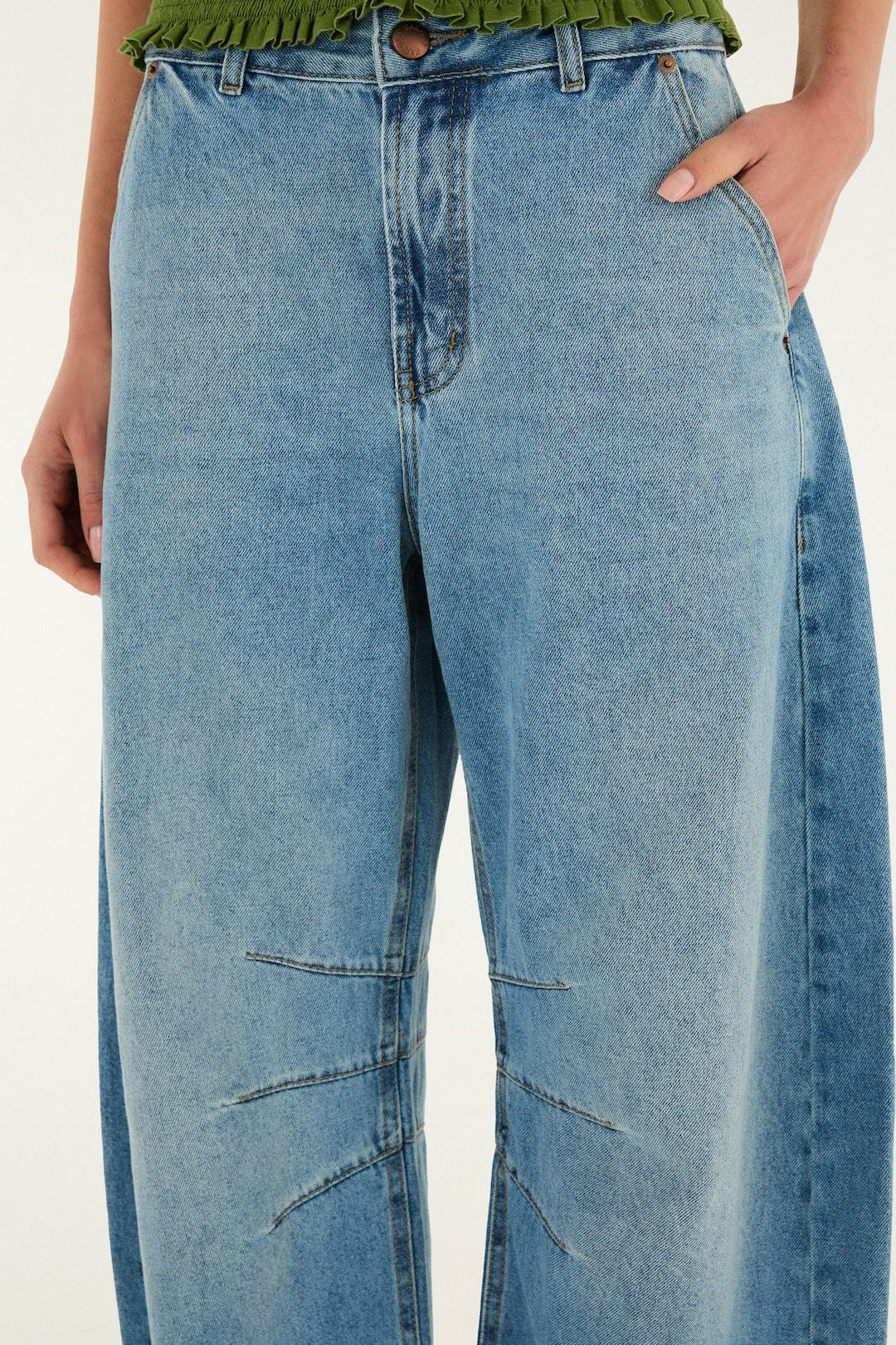 Barrel Denim Pants | FARM Rio | FarmRio (US)