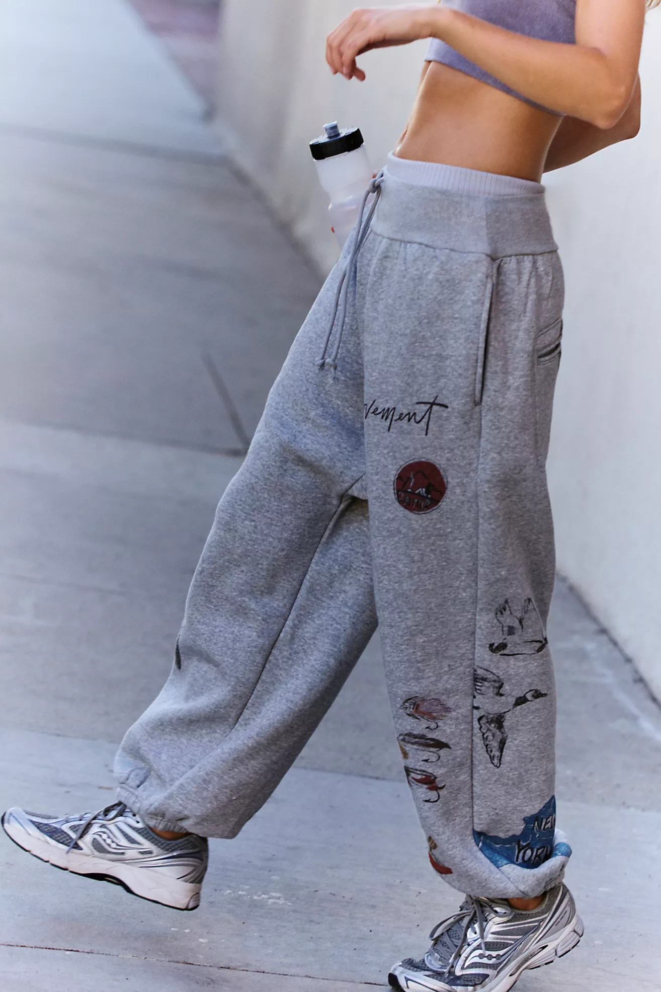 Printed Down Time Joggers | Free People (Global - UK&FR Excluded)