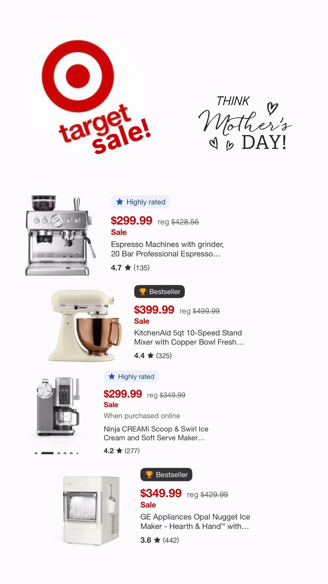 Target sale — kitchen appliances😍 …think Mother’s Day gift! 🩷

#LTKHome #LTKfoodie #LTKSaleAlert