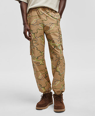 Men's Regular-Fit Pull On Camo Print Cargo Joggers, Created for Macy's | Macy's