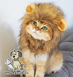 OMG Adorables - Lion Mane Costume for Cats | Amazon (US)