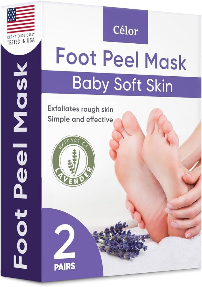 Foot Peel Mask (2 Pairs) - for Baby Soft Skin Remove Dead Skin, Dry, Cracked Feet & Callus, Spa, ... | Amazon (US)