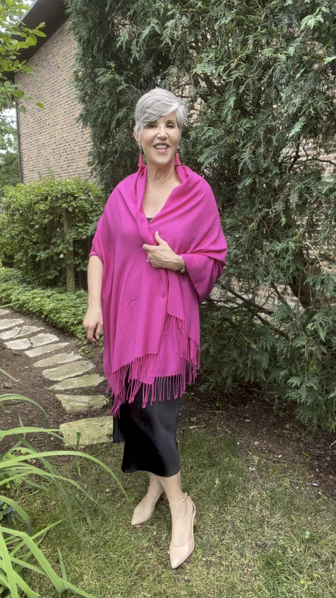 Want a cute look for a dressy evening or a wedding 💒? Take this slip dress, add a pink pashmina, pink earrings, and nude shoes. Finish with classic  jewelry below ⬇️!

#styleagram 
#stylebook
#stylebible
#stylefashion
#outfitshot
#styleaddict
#jcrewfactory 
#nordstrom
#macysstylecrew
#talbotsofficial 
#jjillstyle
#getreadywithme 
#styletips
#grwm
#styleblogger
#springfashion
#casualandchic 
#ltkover40
#ltkover50
#ltkspring
#ltkshoecrush
#ltkitbag
#nudeshoes

#LTKfindsunder50 #LTKshoecrush #LTKwedding