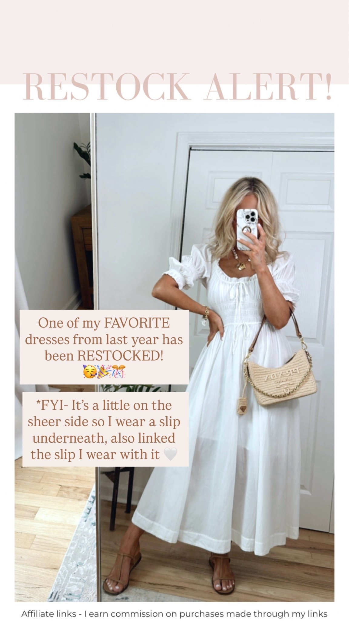 Affiliate links - I earn commission on purchases made through my links | white sundress 