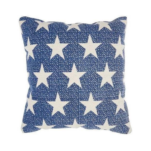 20"x20" Oversize Printed Stars Square Throw Pillow Navy - Mina Victory | Target