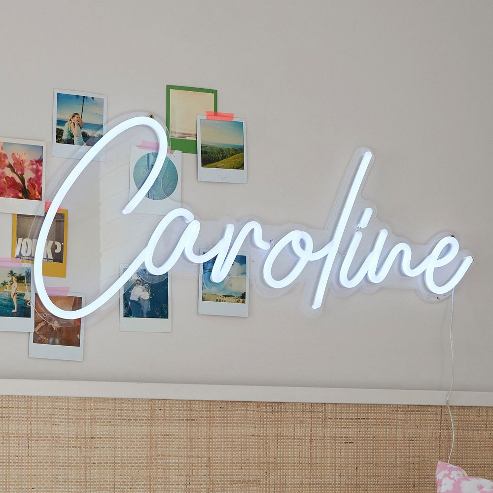 Create Your Own - Neon Theo LED Wall Light | Pottery Barn Teen