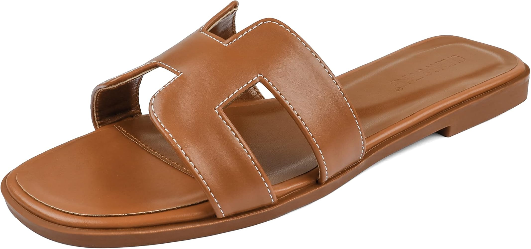 Women's Flat Sandals Classic Slippers Summer Outdoor Slide Sandals H-Band Shoes | Amazon (US)