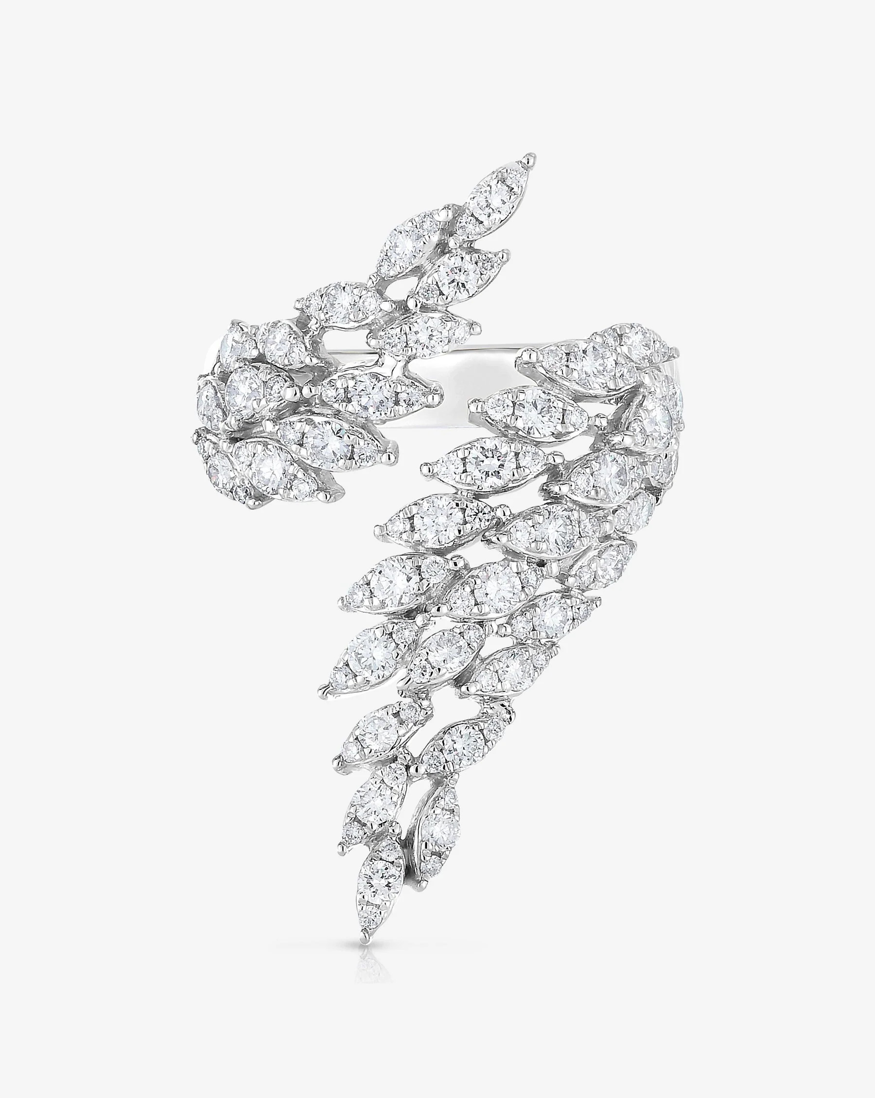 Feather Diamond Statement Ring | Ring Concierge