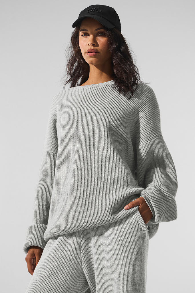 Domain Rib Knit Crew Sweater | Alo Yoga (US)