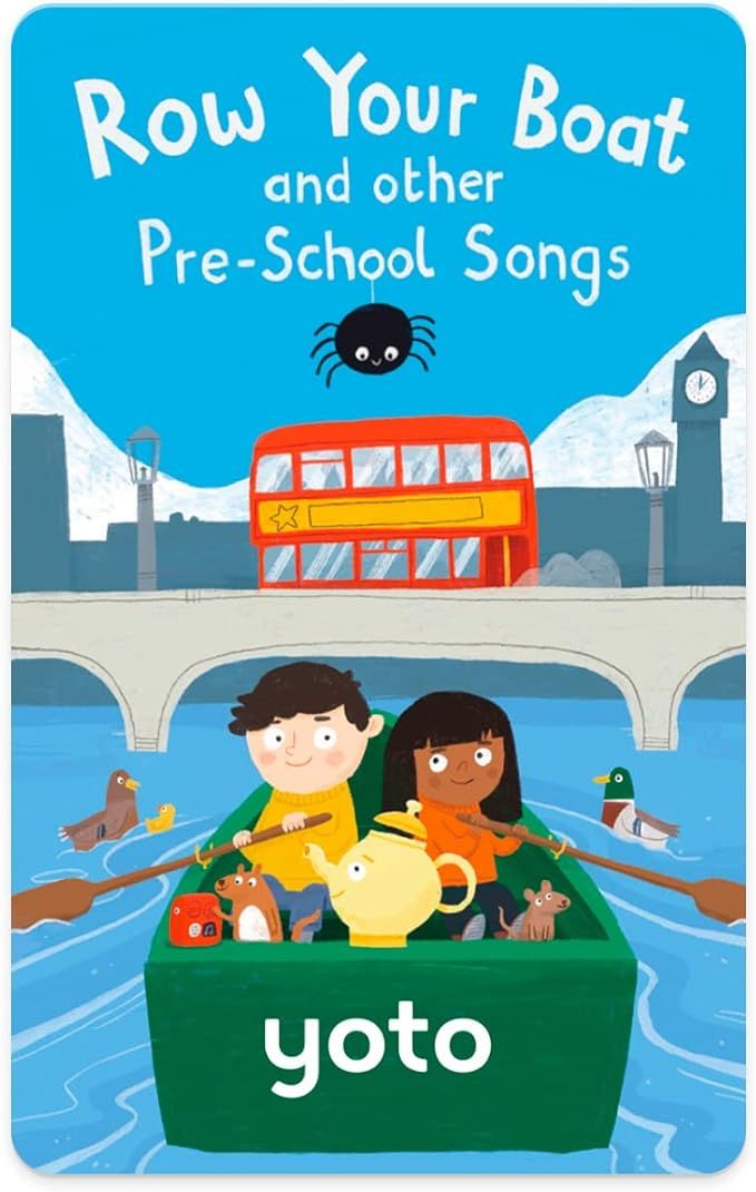 Yoto Row Your Boat & Other Pre-School Songs – Kids Musical Audio Card for Use Player & Mini Blu... | Amazon (US)