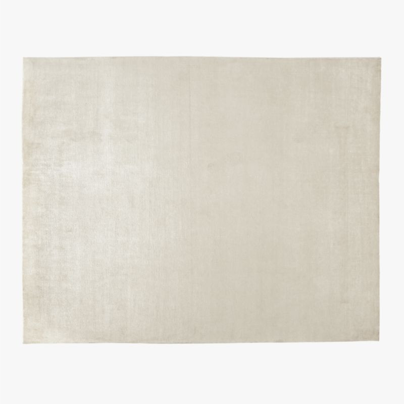 Sylas Silk Tibetan Weave Ivory Area Rug 5'x8' | CB2 | CB2