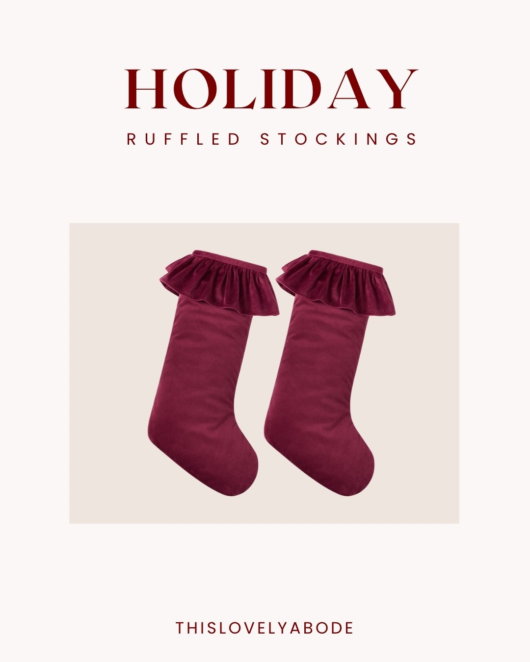 These gorgeous ruffled stockings are back this year! They also come in ivory. 
#christmasdecor #holidaydecor #stockings #christmasstockings #walmart @Walmart

#LTKHome #LTKSeasonal