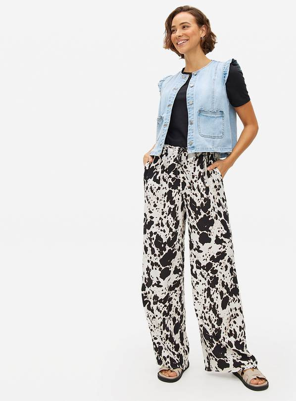 Cow Print Wide Leg Trousers 14 | Tu Clothing