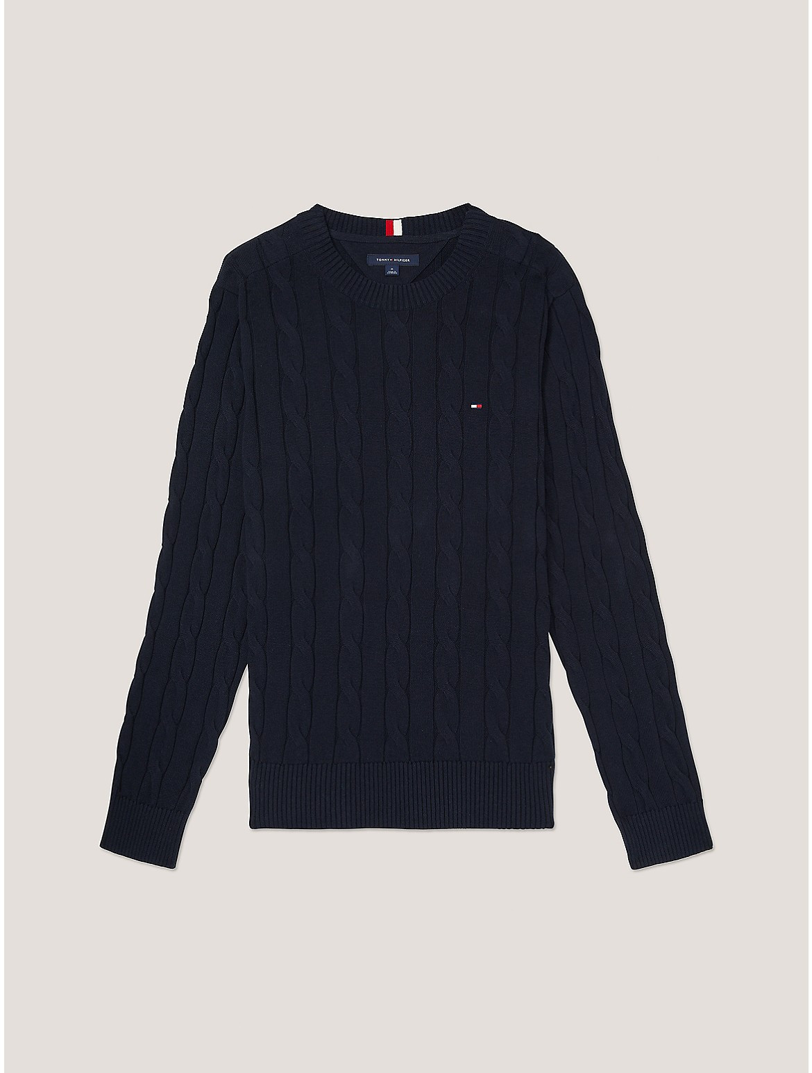 Tommy Hilfiger Men's Cable Knit Sweater - Blue - M | Tommy Hilfiger (US)