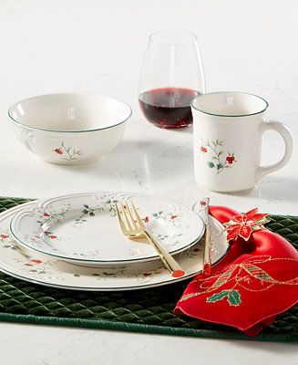 Pfaltzgraff Winterberry Dinnerware Collection - Macy's | Macy's